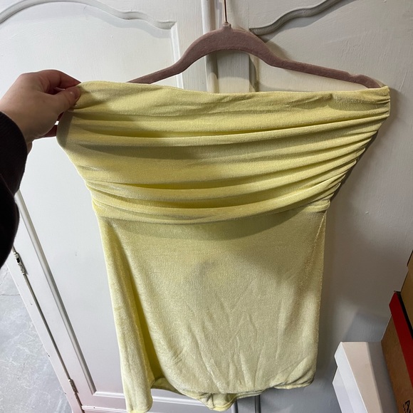 Lucy in the Sky Yellow Mini Dress - Picture 2 of 3